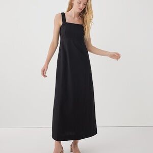Pact Canopy Linen Blend Tank Dress